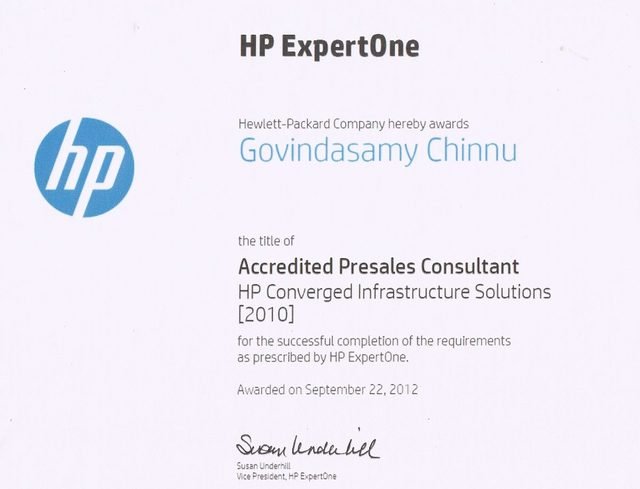 HP Converged Infrastructure Solutions
